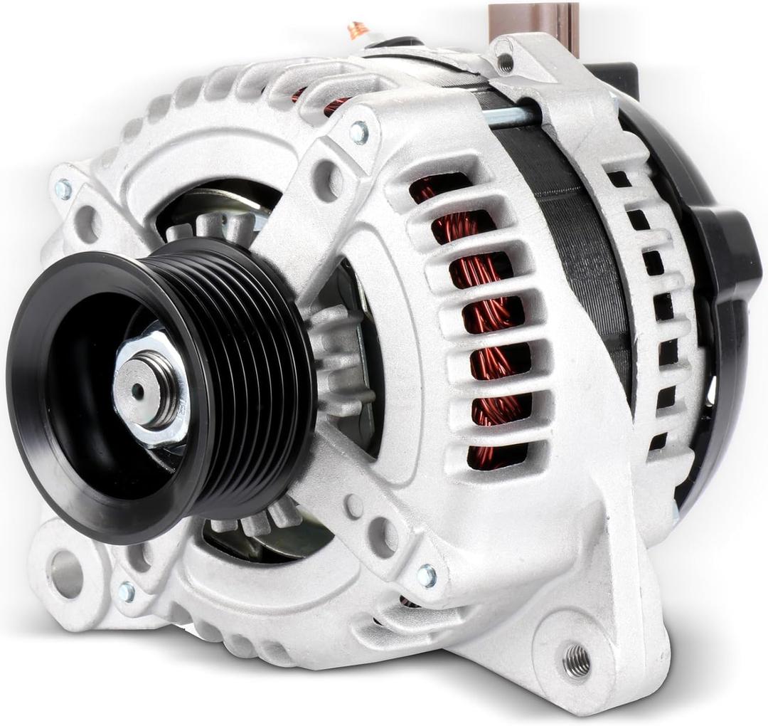 New Alternator Compatible for Toyota for Camry L4 2.4L for Toyota for Highlander L4 2.4L 2004-2007, 100Amp/12Volt High Output Alternator Replaces 11034 104210-3880