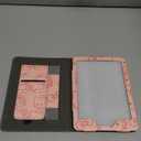 Case for 7"/6.8" Kindle Paperwhite(12th/11th Generation-2024/2021) and Kindle Colorsoft Signature Edition, Slim PU Shell Cover Case with Auto-Wake/Sleep for Kindle Paperwhite 2024, Flowers (Pink)