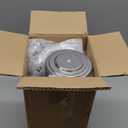 DOWRY Anti-Hand Off Toilet Plunger with Holder for Bathroom,Powerful Efficient Force Suction Cup,Heavy Duty, Deep Cleaning, Nickel (18.7In)