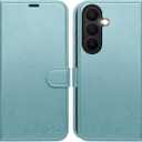 OCASE Compatible with Samsung Galaxy S26 Plus Wallet Case, PU Leather Flip Folio Case with Card Holders RFID Blocking Kickstand [Shockproof TPU Inner Shell] Protective Phone Cover 2026, Ice Blue