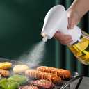 Electric Olive Oil Dispenser Bottle for Kitchen One-Button Spray, Electric Oil Spray Pot For Outdoor, Convenient Barbecue Glass Oil Control Bottle Food Grade Household Kitchen Atomized