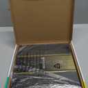 RunStar Digital Bathroom Scale for Body Weight with High Precision, Clear LED Backlight Display, Accurate Scale with 6mm Tempered Glass, 400lb (11 x 11 inches, Gold)