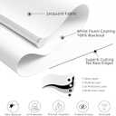 ChrisDowa Cordless 100% Blackout Roller Shade, with Striped Jacquard, Thermal Insulated, UV Protection Fabric, Total Blackout Blinds for Window, French Doors, Home and Office. White, 33" W x 72" H