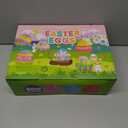 LEASEN [ 6 Surprise Golden Eggs ] 300 Pack Plastic Easter Eggs Bulks, 2.3 Inch Empty Easter Eggs, Bright Colors Plastic Eggs Fillable for Easter Hunt, Basket Stuffers Fillers, Easter Party Favor