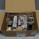 ecozoi Stainless Steel Popsicle Molds and Rack - 10 Square Ice Pop Makers + 50 Reusable Bamboo Sticks + 20 Silicone Seals + 1 Cleaning Brush + 1 Rack