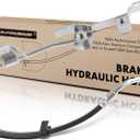 A-Premium Front Driver Brake Hydraulic Hose Compatible with Select Dodge Models - Ram 1500 2004-2005, 2-Wheel ABS, with Bracket, with 2 Line Clips - Replace# 52121290AC