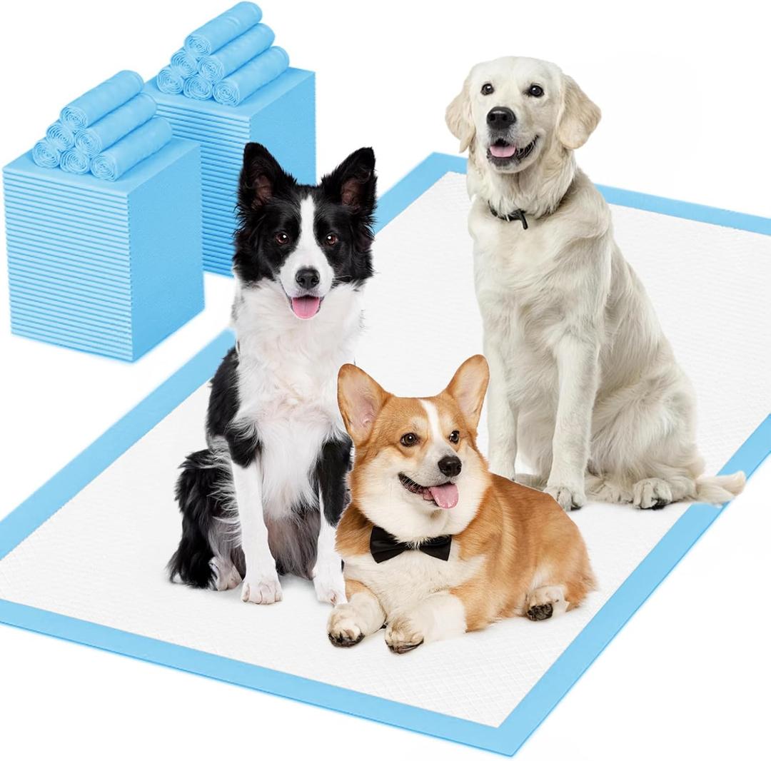 Puppy Pee Pads for Dogs 28"x44" 40 Count, Dog Pee Pads Extra Large, Leak-Proof & Super Absorbent, Thicken Disposable Potty Pads Puppy Training Pads for Cats Rabbits