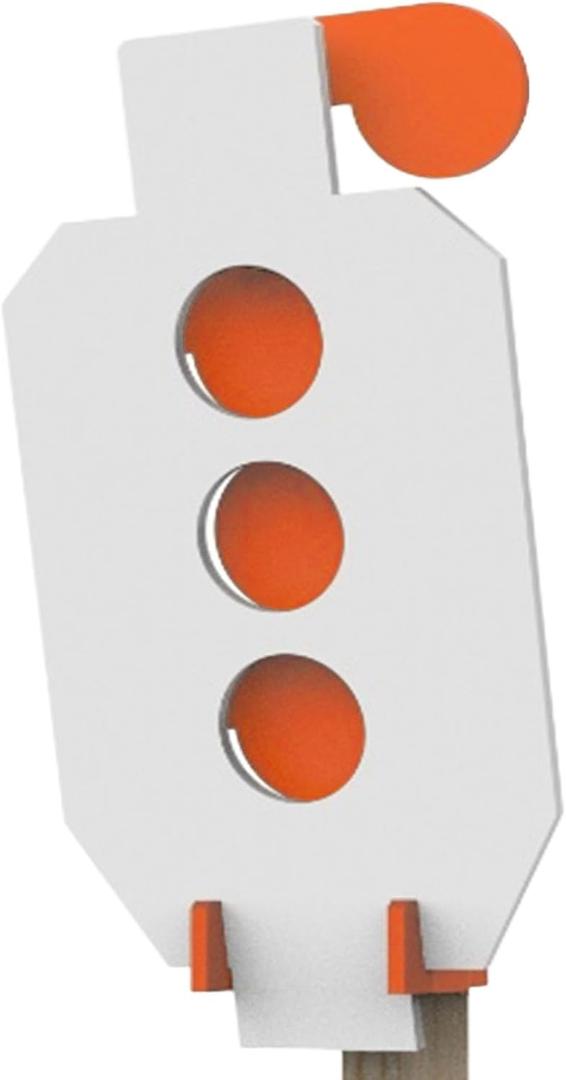 AR500 Steel Bullseye Target, 3/8" Thick Steel Targets for Shooting 12"x20" and Four 4" Paddle Targets - Brings You More Fun - for All Shooters, Outdoor & Range Training