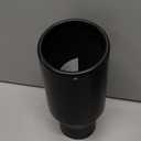 3 inch Inlet Exhaust Tip, 4.5" Outlet 9" Overall Length Stainless Steel Exhaust Tail Pipe, Bolt-On, Polished Tailpipe, Black(Fit for Tailpipe Outlet is 3", must OD not the ID)