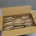 BUCLA 600 Pieces Gold Plastic Silverware - Plastic Gold Utensils - Heavyweight Disposable Cutlery - 200 Forks, 200 Spoons, 200 Knives for Party & Wedding (7.4inch-Silverware Set)
