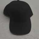 Top Level Baseball Cap Men Women - Classic Adjustable Plain Hat (One Size, Black)