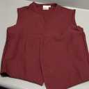 Unisex Vest No Pocket No Buttons Made in The USA (Small, Maroon)