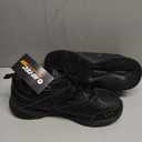 HI-TEC Resist SR Runner Mesh Black Non Slip Work Shoes for Men, Size 10.5X