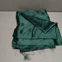 Homiest Emerald Green Satin Fabric by The Yard, 5 Yards x 58 Inch Charmeuse Satin Fabric Silky & Shiny Cloth Fabric, Smooth Bridal Satin Fabric for Wedding Dress, Clothing Making, DIY Crafts, Sewing