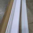 Art3d 8-Pack 96 x 6in. WPC Acoustic Slat Wall Panel for Modern Interior Decor, TV Background, Living Room, Matte White