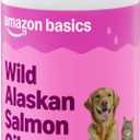 Amazon Basics Wild Alaskan Salmon Oil - Skin and Coat Support, Omega 3 Supplement for Dog and Cat, 16 fl oz (Previouly Wonder Bound)