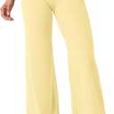 YEOREO Workout Leggings Womens No Front Seam Straight Leggings 31.5" High Waist Buttery Eddiy Gym Yoga Pants Butter Yellow M
