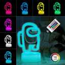 Kids Toys 3D Night Light,Superhero Christmas Gift Birthday 3D Illusion Lamp for Kid Girl Boy Room Decor, 16 Colors Remote Control