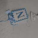 Blue Bow ONE High Chair Banner and Hat for Boy-1st Birthday Decorations-High Chair Banner Set with One Year Old Hat-Boy First Birthday Decorations