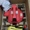 1000LB Battery Power Winch 40FT Synthetic Rope, Compatible with Milwaukee Battery(Greater Than 18V 4.0ah),Portable Battery Winch with Remote,for Lifting (Red,Battery not Included)