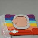 BRAECN Kids Case for iPad (A16) 11th/10th Generation 11/10.9'' 2025/2022, Heavy Duty Rugged Silicone Cover with Screen Protector, Kickstand, Shoulder Strap, Pencil Holder & Ring Stand, Colorful Pink