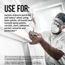 3M P95 Particulate Respirator 8577, 2 Pack, Carbon Layer For Odor Reduction, Features COOL FLOW Exhalation Valve, NIOSH-APPROVED, Advanced Filter Media For Easy Breathing, Comfortable (8577C2-DC-PS)