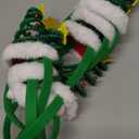 Janinka 24 Pack Christmas Headbands with Bells Bulk Santa Claus Hats Xmas Tree Topper Headwear for Kids Children Girls Women