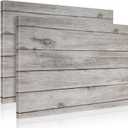 2-Pack Decorative Magnetic Dry Erase Board, 24" x18", Gray Wood