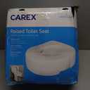 Carex Toilet Seat Riser With Quick-Lock, Raised Toilet Seat Adds 4 Inches of Height to Toilet - Toilet Seat Lifter With 300 Pound Weight Capacity, Slip-Resistant