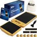 Ankle Balance Board & Ankle Strengthener for Rehab & Physical Therapy Single Leg Bamboo Axis Board with Quick - Release System, 2 Training Levels & Scraper Tool