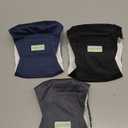 Wegreeco Washable Male Dog Belly Band - Pack of 3 - Washable Male Dog Belly Wrap, Small Doggie Dog Diapers Male for Doggy Puppy (Black, Charcoal, Navy, Small)