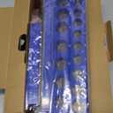 Magnetic Socket Organizer Set, 6PCS Socket Holder, 1/4", 3/8", 1/2" Sockets Holds 143 Pieces Magnetic Sockets Trays (Blue&red, 6 Pcs)