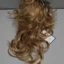 Sallcks Womens 80s Blonde Wig Long Layered Blonde Wigs with Bangs 80s Vintage Cosplay Costume Disco Hair Wig