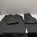 URATOT 2 Sets Women’s Thermal Underwear Set Fleece Lined Thermal Underwear Soft Long Johns Top Bottom Set for Women Cold Winter Black, XXL