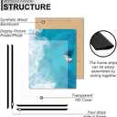 18x24 Picture Frame Set of 2, Scratch-Proof Black Frame Lightweight yet Sturdy Display Poster Artwork 18 x 24 Horizontally/Vertically - Slide-In Strips|2 Packs|Black|18"x24"