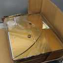 Gold Arch Backdrop Stand Outdoor, 6.6FT+5.5FT Backdrop Arch Stand Frame with Lights, Set of 2 Round Top Arch Photo Booth Background for Birthday Party Wedding Baby Shower Graduation Decorations