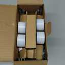 Solar Pathway Lights Outdoor, Rust Iron Ball Candle Holder Stake with Flickering Solar Powered Tea Lights, Perfect Decorative Garden Lighting for Yard Lawn Patio Landscape Decor Outside-4Pack