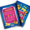 3 x Izzy 'n' Dizzy Hanukkah Dreidels - Metallic Blue and Silver Dreidel - 10 Pack Medium