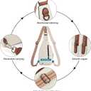 CLUCI Crossbody Bags for Women Men,Leather Sling Bag Cross Body Backpack for Woman Gifts for Women Birthday Unique