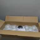 4-Light Vanity Light Fixture Over Mirror,Globe Bathroom Light with Clear Glass,Modern Black Wall Sconce,ZCVL02BK-4