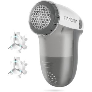 Electric Fabric Shaver and Lint Remover, Portable Fuzz Remover for Clothes and Furniture, Battery Operated, Easy to Use and Clean, Suitable for Sweaters, Blankets.Grey (Gray)