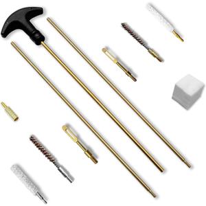 177 22 Caliber Gun Cleaning Kits for .22 Pellets Airsoft Gun Handgun 4.5/5.5mm Rifle Cleaning Rod Bore Brush Patches Cloth Supplies Firearms Pistol Hunting Shooting Accessories Maintenance