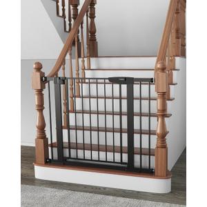 Cumbor 29.7-40.6" Baby Gate for Stairs, Baby Essential Safety Gate, Mom's Choice Awards Winner-Dog Gate for Doorways, Pressure Mounted Auto-Close Pet Gates for Dogs Indoor, Durable Child Gate, Black Cumbor 29.7-40.6" Baby Gate for Stairs, Baby Essential Safety Gate, Mom's Choice Awards Winner-Dog Gate for Doorways, Pressure Mounted Auto-Close Pet Gates for Dogs Indoor, Durable Child Gate, Black