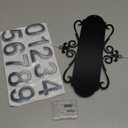 House Address Plaques Metal Address Sign Outside House Number Mailbox Number Sign for House Home Hotel Office Garden Decorative Wall Plaque(13.8 inch,Delicate Style)