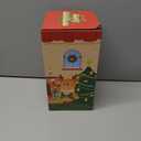 Christmas Snow Globe Lantern with Music USB Lined/Battery Operated Santa Snowman Tree Scene Lighted Christmas Lantern Water Glittering Snowing Globes Lamp for Home Festival Decoration Gifts