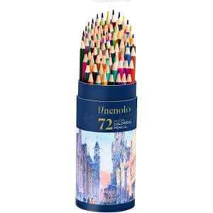 deli Artist-Grade 72 Colored Pencils Set - Ultra-Soft Core for Smooth Blending & Layering - Perfect for Adult Coloring Books, Drawing, Sketching - Premium Art Supplies with Free Sharpener