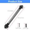 HOME MASTER HARDWARE 11" Gate Spring Self Closing Outdoor, Heavy Duty Gate Springs Black,Automatic Gate Closer for Wooden and Vinyl Fence, Adjustable Tension Door Springs to Close Door(Steel,2 Pack)