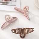 3Pcs Silicone Hair Clips Flexible Claw Clips for Women Cloud Clip Bendable Large Hair Claw Clip