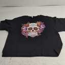 Halloween Skull Shirt – Funny Skeleton T-Shirt for Women, Halloween Graphic Tee, Vintage Halloween Shirt Large Black