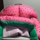 Big Joe Fruit Slice Float No Inflation Needed Pool Lounger, Watermelon Mesh, Quick Draining Fabric, 4 feet Big
